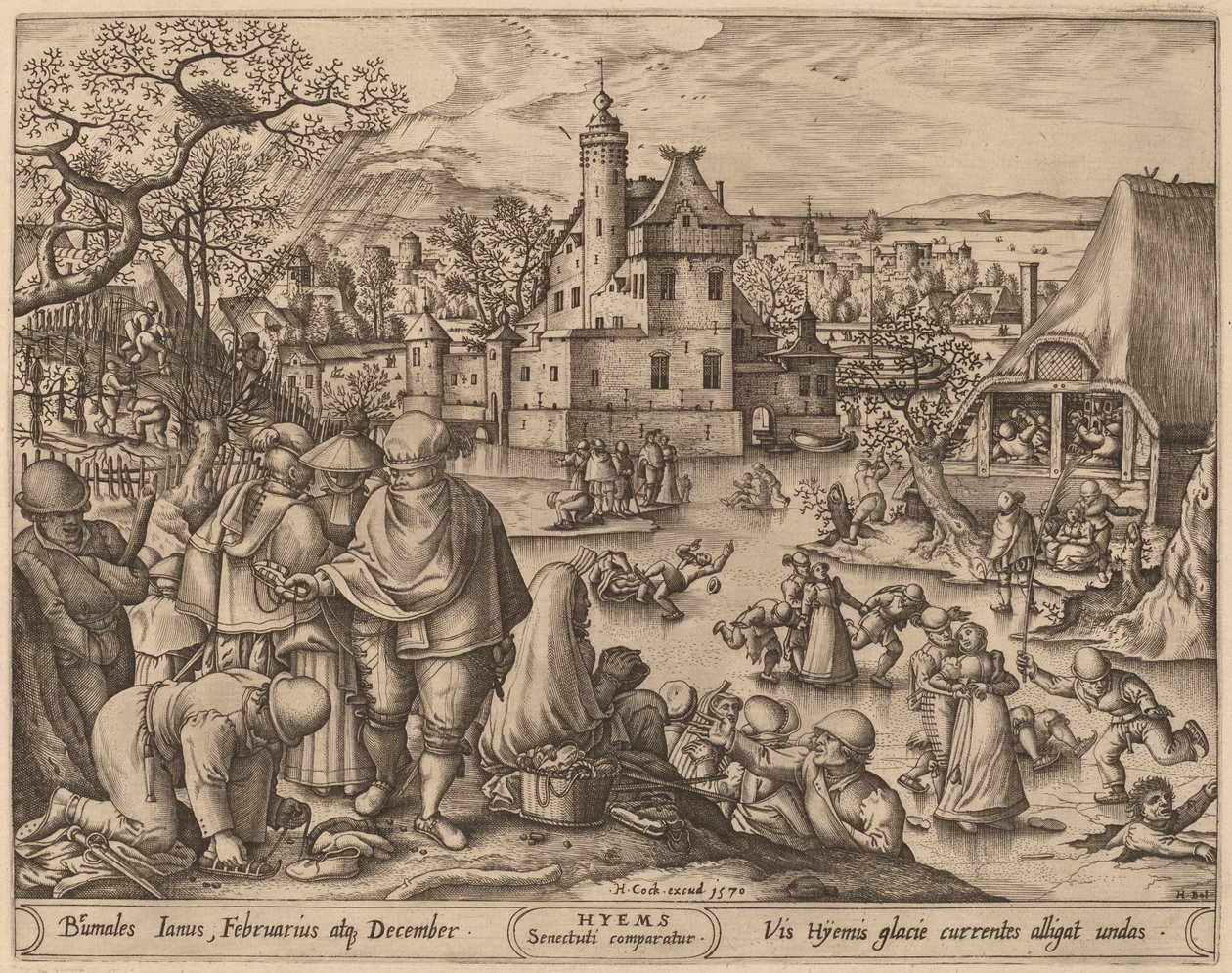 Téli alkotó: Pieter van der Heyden after Hans Bol