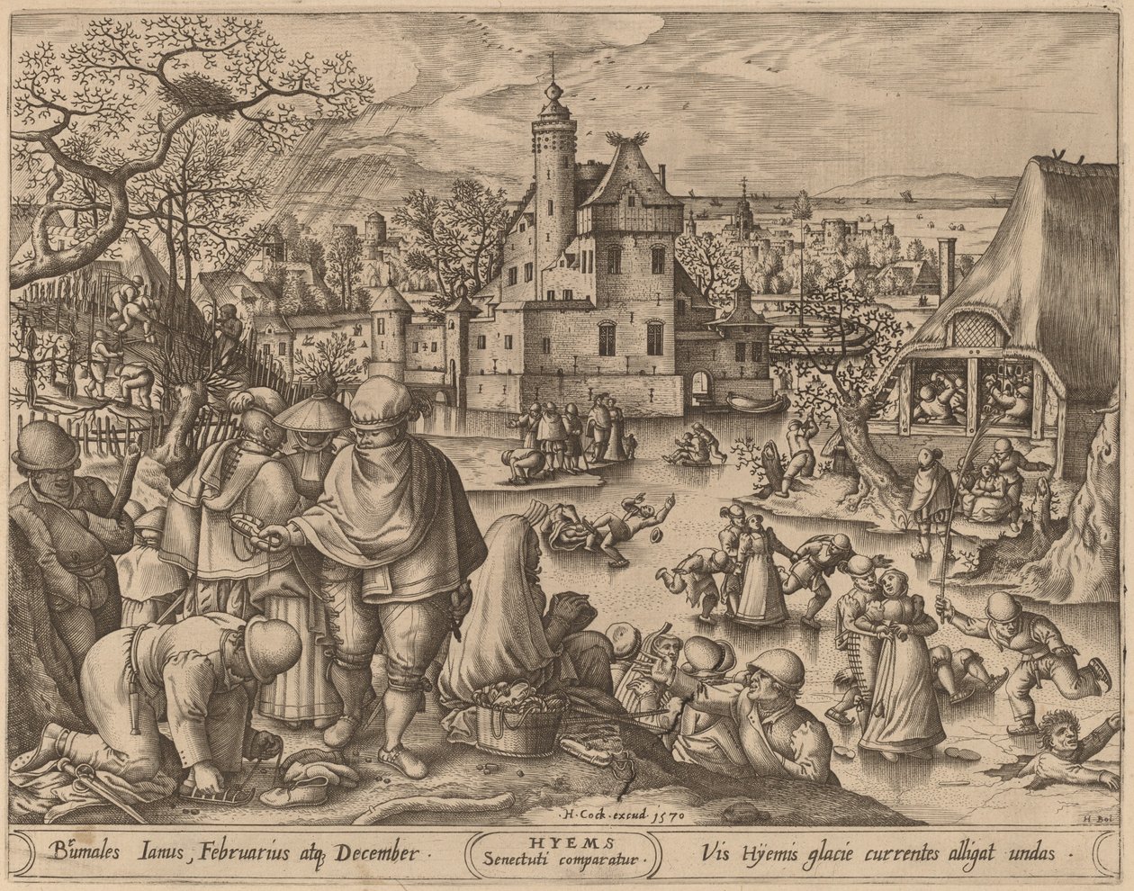 Téli alkotó: Pieter van der Heyden after Hans Bol