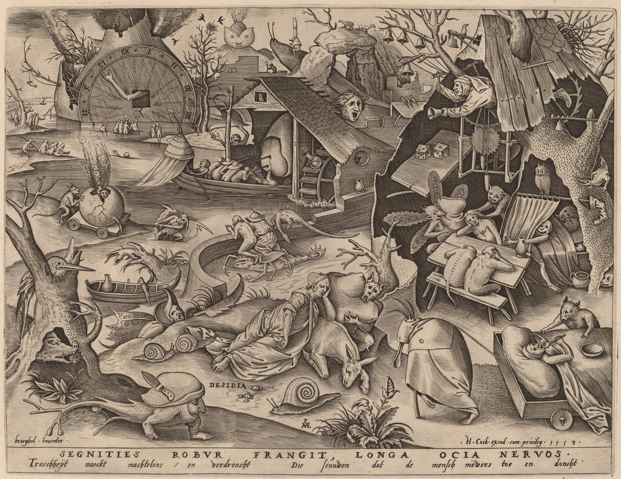 Lajhár alkotó: Pieter van der Heyden after Pieter Bruegel the Elder