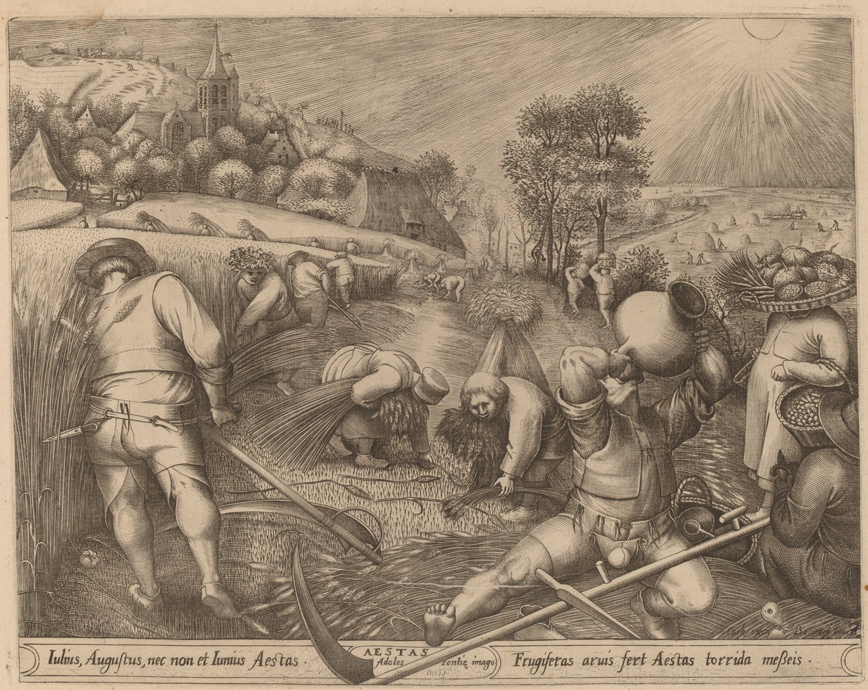Nyár alkotó: Pieter van der Heyden after Pieter Bruegel the Elder