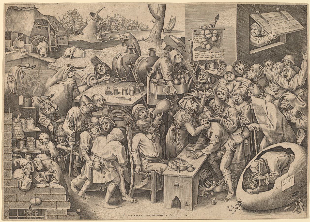 A malleghemi boszorkány alkotó: Pieter van der Heyden after Pieter Bruegel the Elder