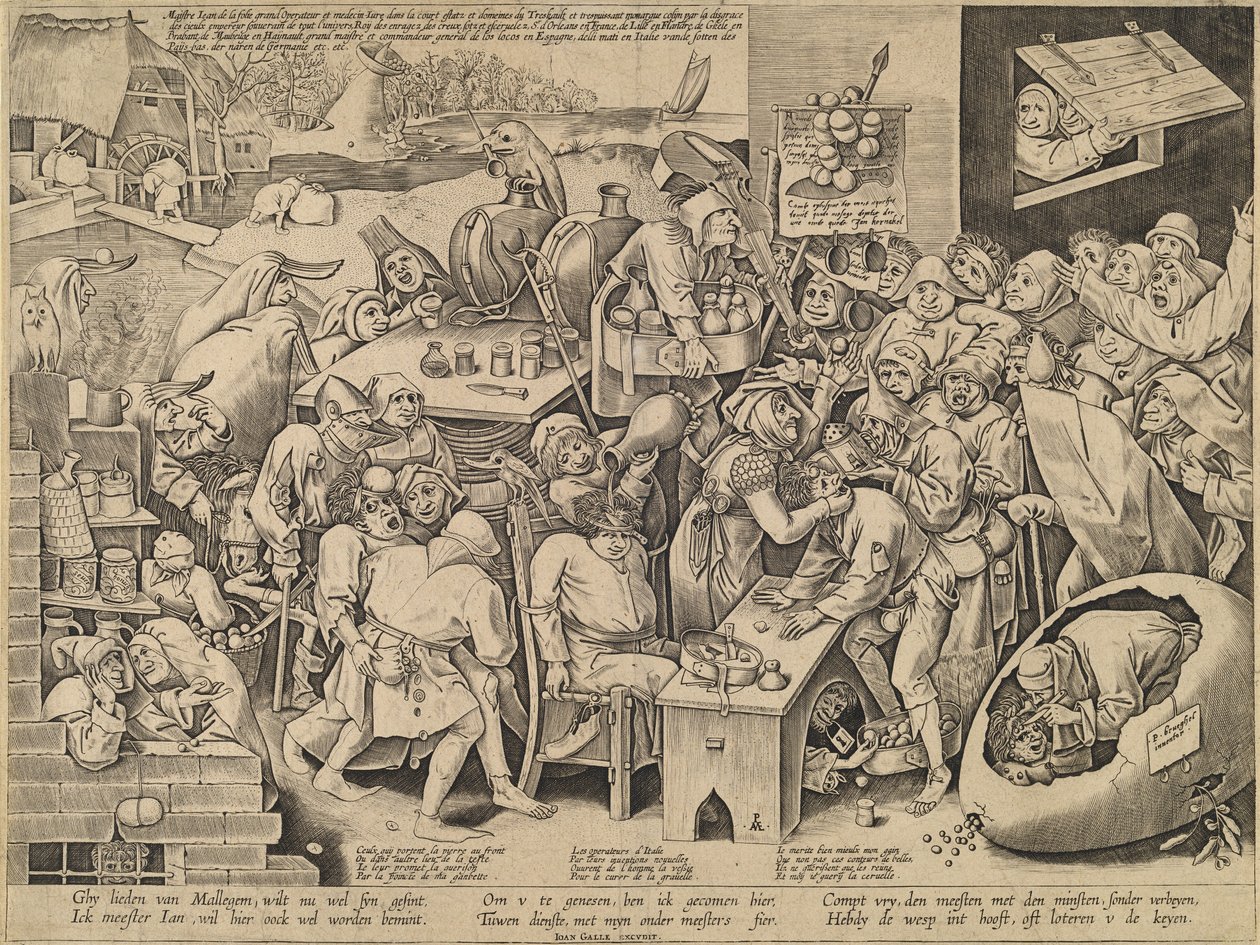 A malleghemi boszorkány alkotó: Pieter van der Heyden after Pieter Bruegel the Elder