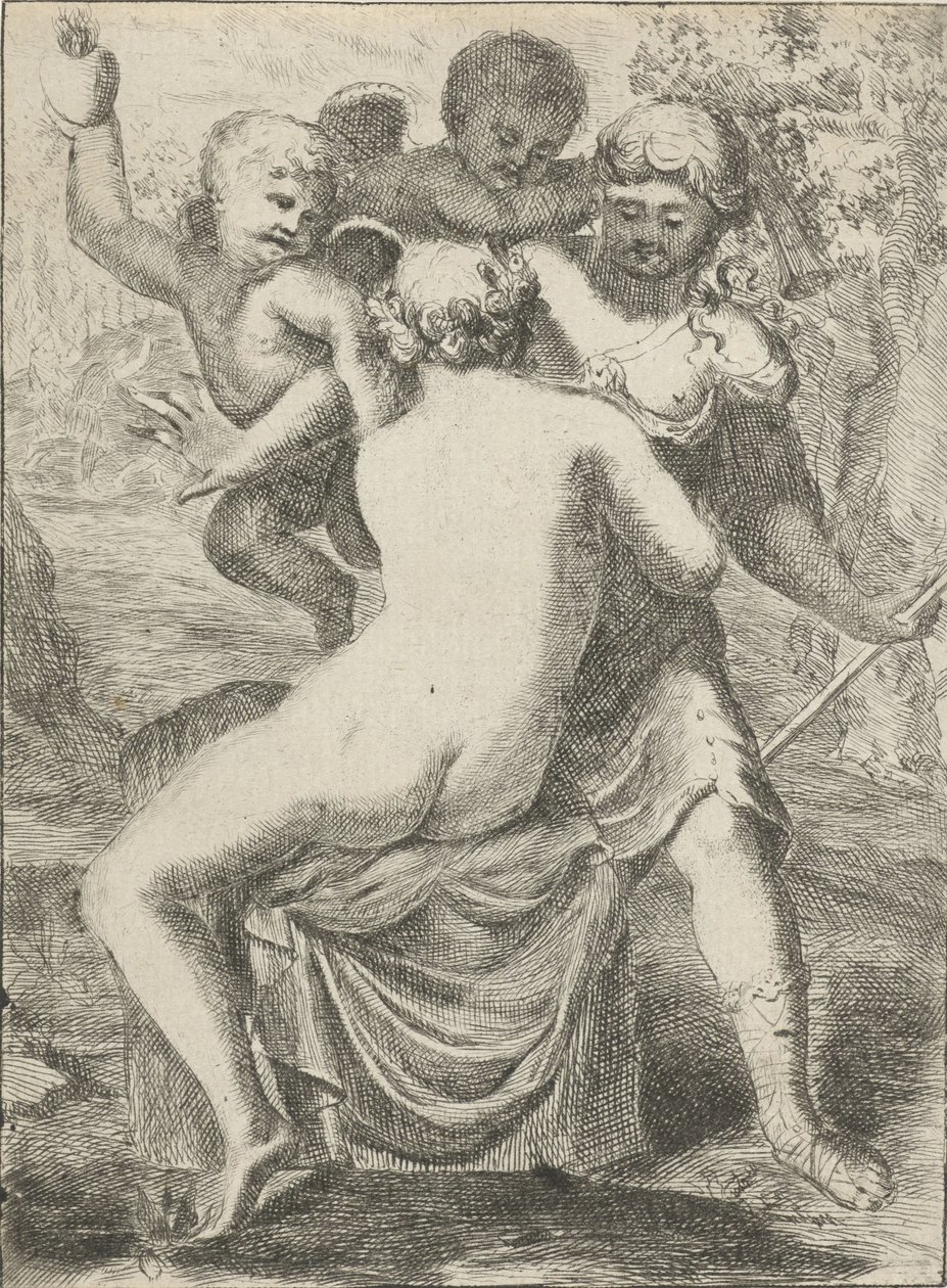 A Jupiter elcsábítja Callistót alkotó: Pieter van der Plas (II)