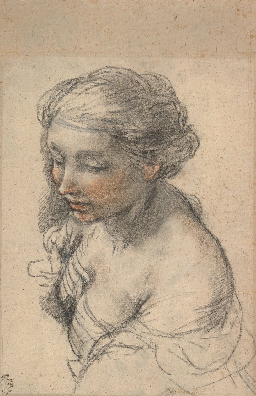 Balra fordult fiatal nő mellszobra, 1637 alkotó: Pietro da Cortona