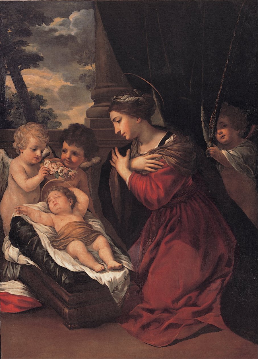 Madonna a Gyerekkel és az angyalokkal alkotó: Pietro da Cortona