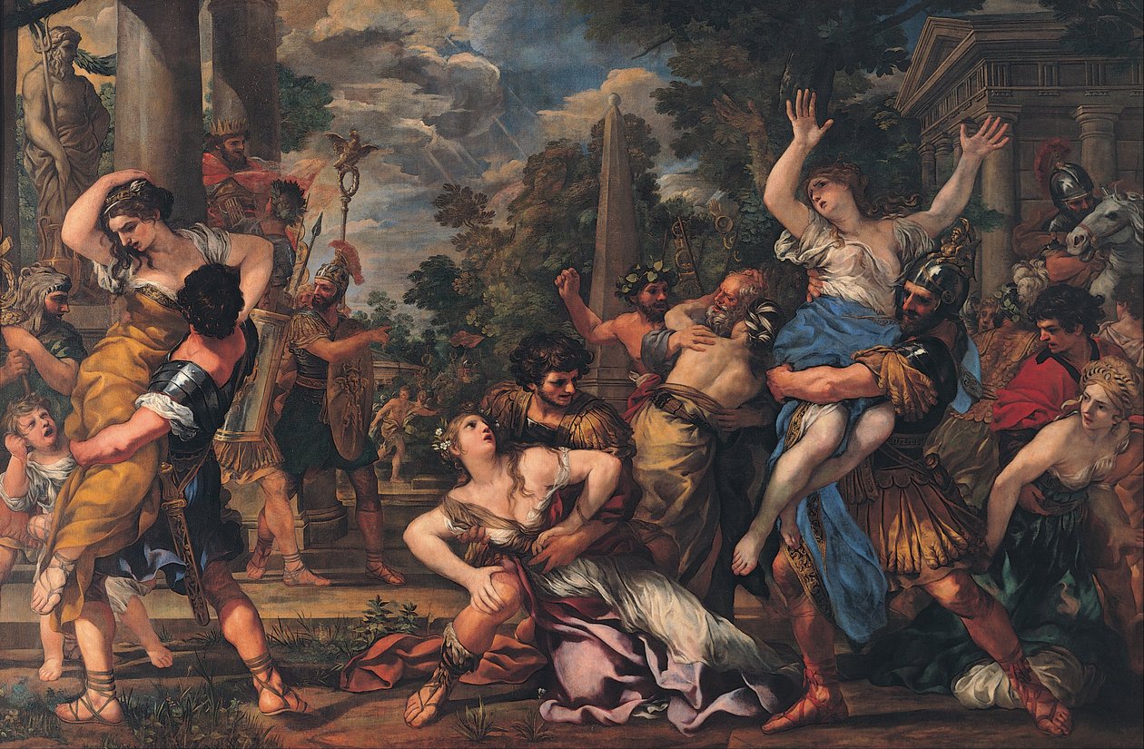 A szabinok megerőszakolása alkotó: Pietro da Cortona