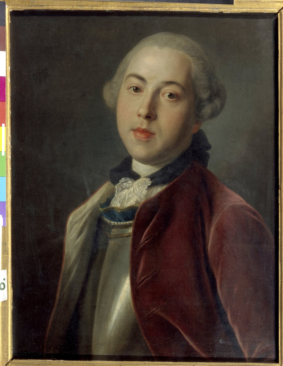 Alexander Mihailovich Galitzine gróf portréja alkotó: Pietro Antonio Rotari