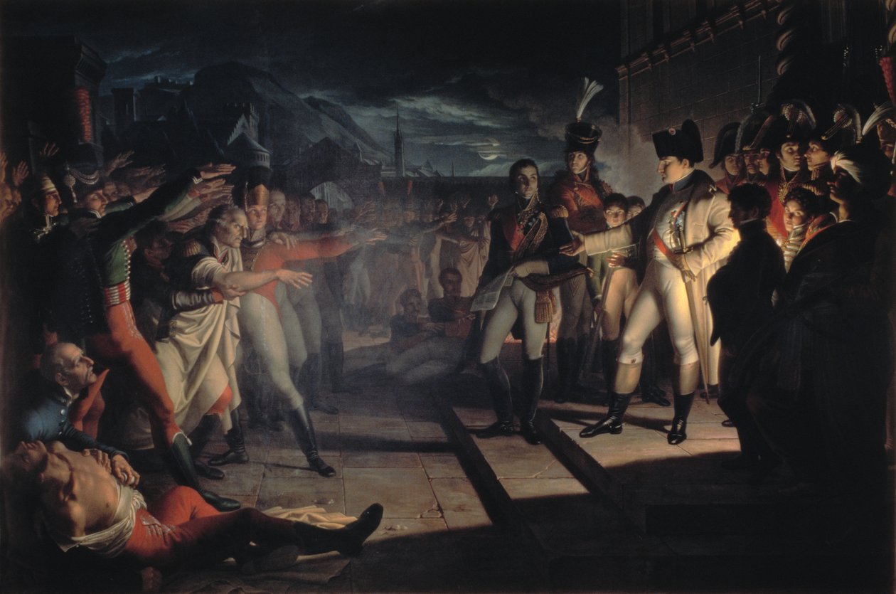A Sassoni esküje Bonaparte Napóleonnak (1769-1821) a jénai-auerstadti csata után, 1806. október 14., 1820 (lásd még: 187778) alkotó: Pietro Benvenuti