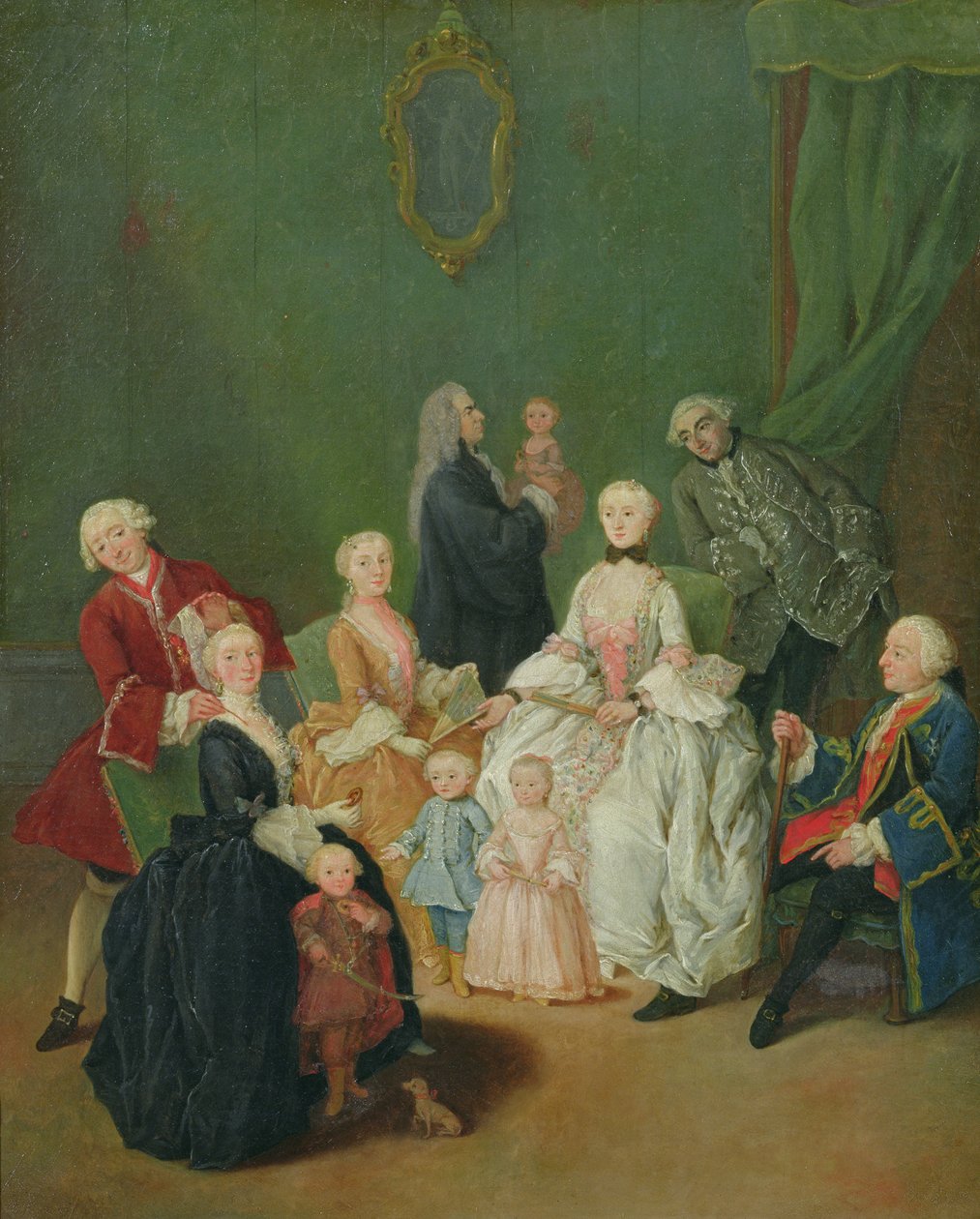 Egy patrícius család, 1752 körül alkotó: Pietro Longhi