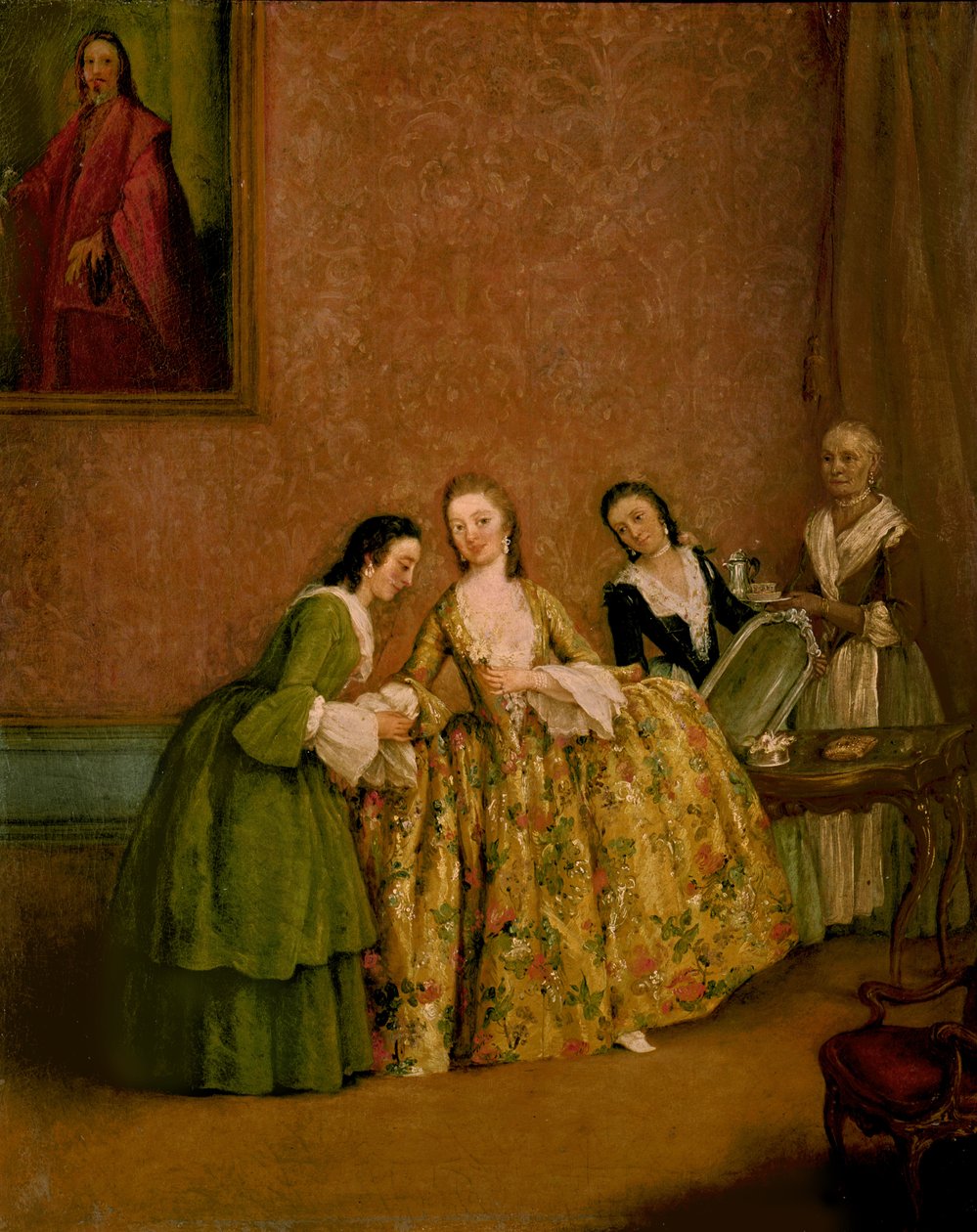 Lady Dressing, vagy Lady at her WC alkotó: Pietro Longhi