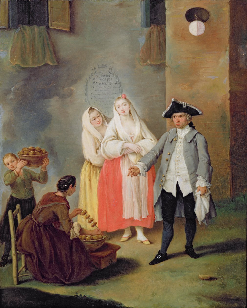 A sült krumpli eladónő alkotó: Pietro Longhi
