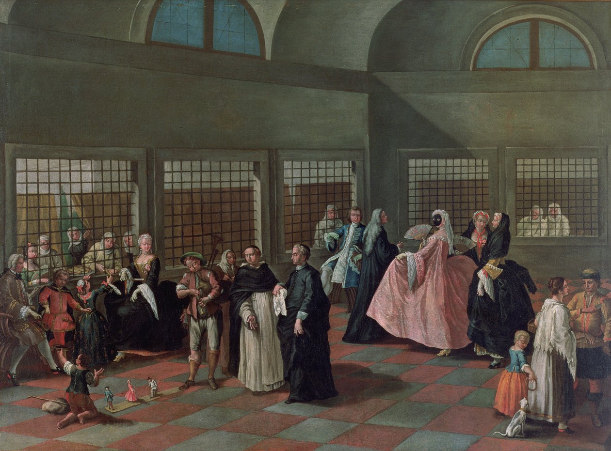 Látogatóterem a kolostorban alkotó: Pietro Longhi