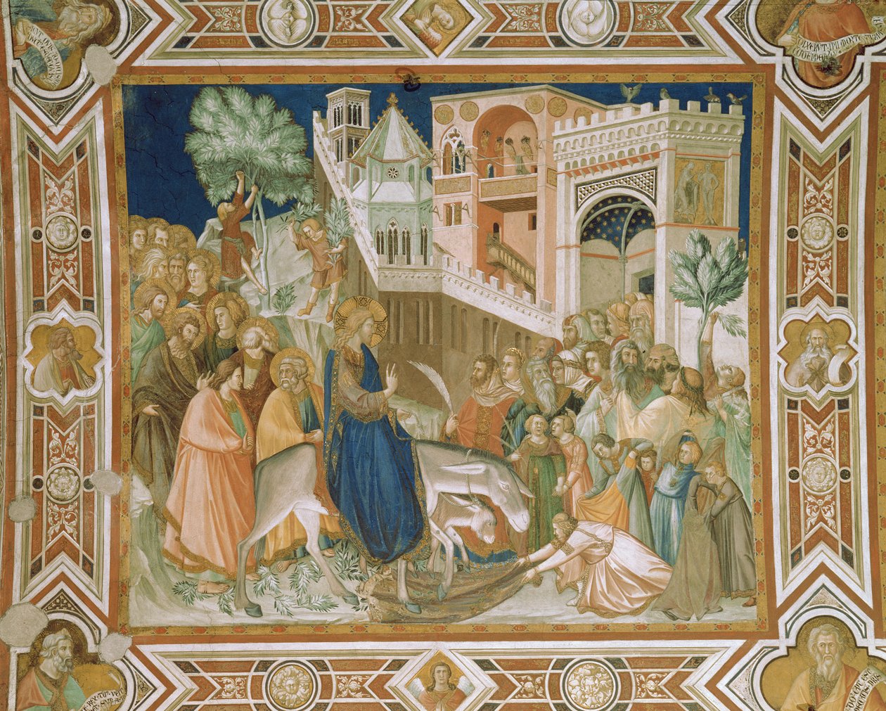 Krisztus belépése Jeruzsálembe, 1320 alkotó: Pietro Lorenzetti