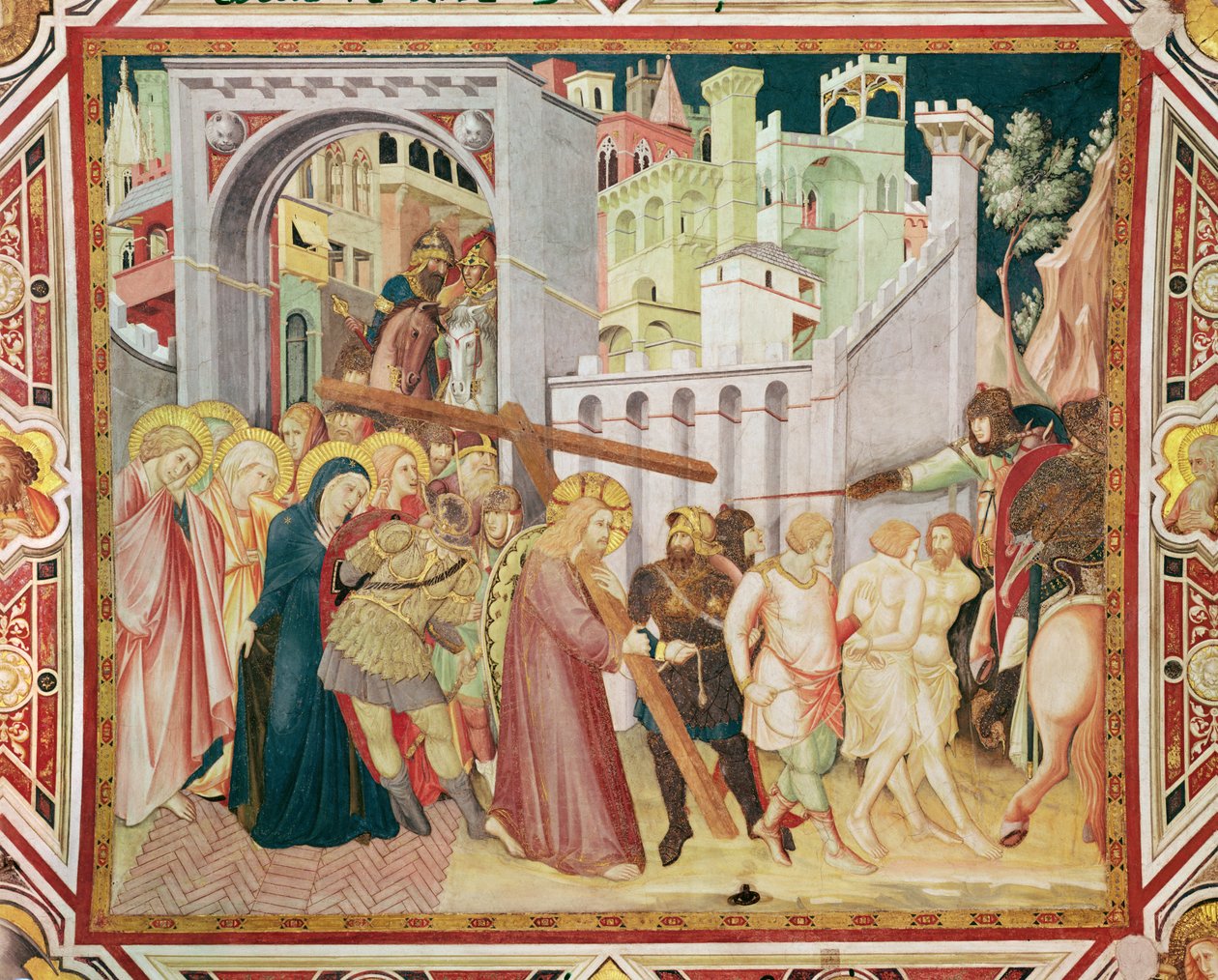 A Golgotára való felmenetel, 1320 körül alkotó: Pietro Lorenzetti