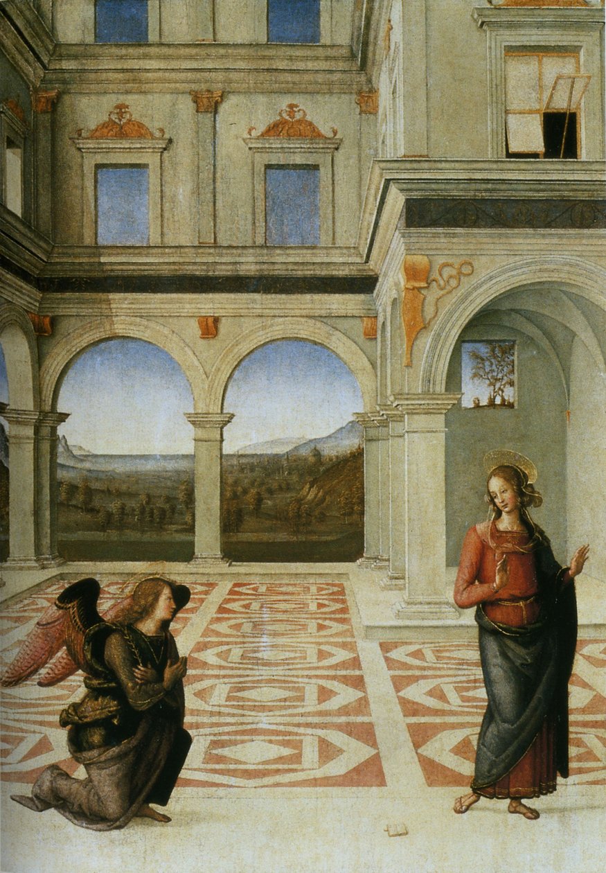 Angyali Üdvözlet alkotó: Pietro Perugino