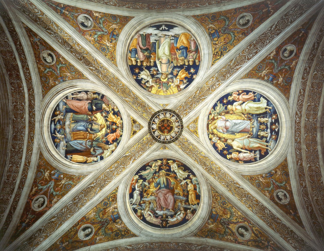 Az Estancia del Burgo del Borgo boltíve alkotó: Pietro Perugino
