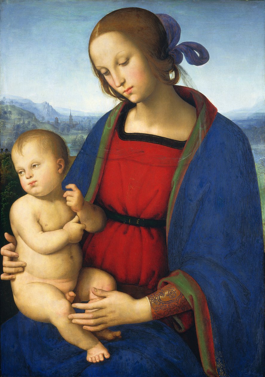Madonna és gyermeke, 1500 körül alkotó: Pietro Perugino