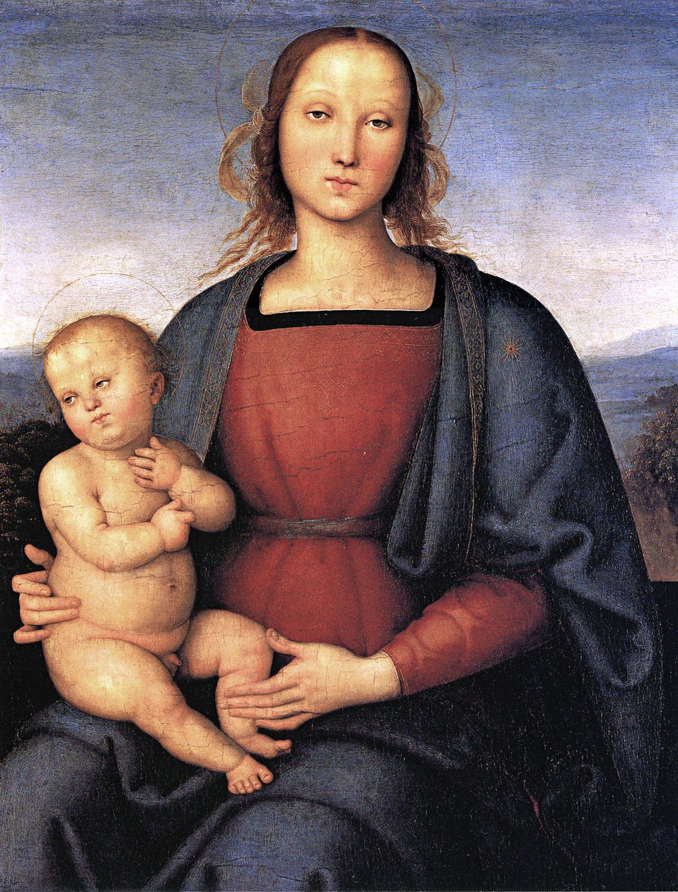 Madonna és gyermeke. alkotó: Pietro Perugino