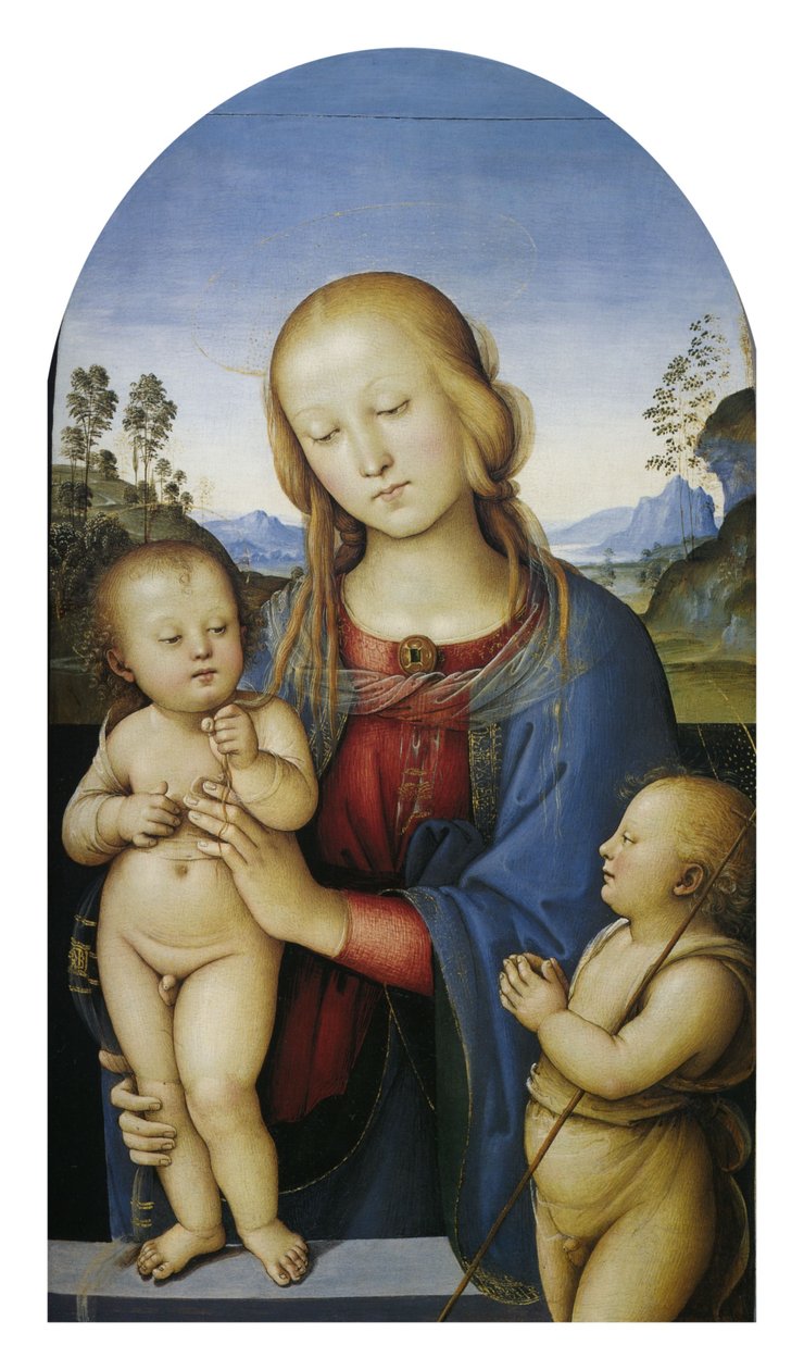 Madonna és gyermeke San Giovanninóval alkotó: Pietro Perugino