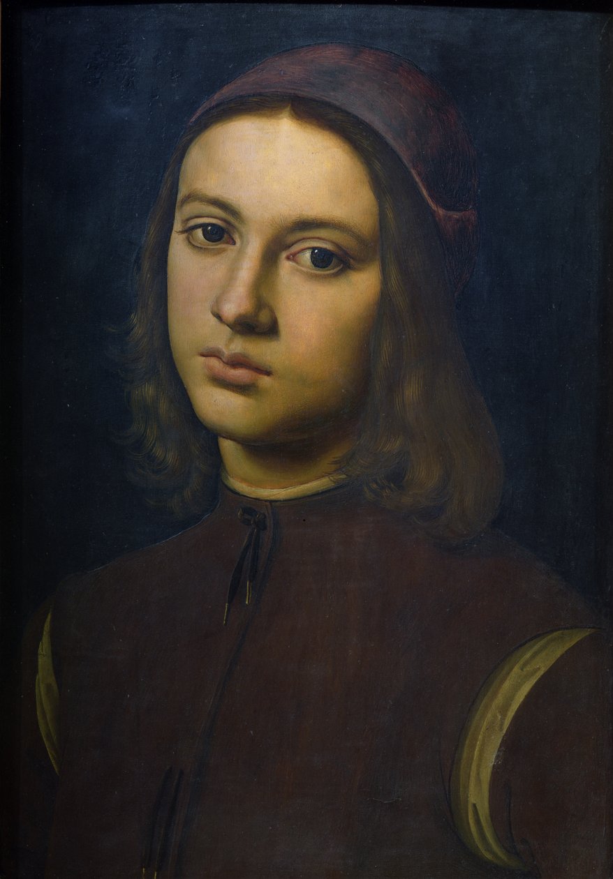 Fiatal férfi portréja, 1495 alkotó: Pietro Perugino