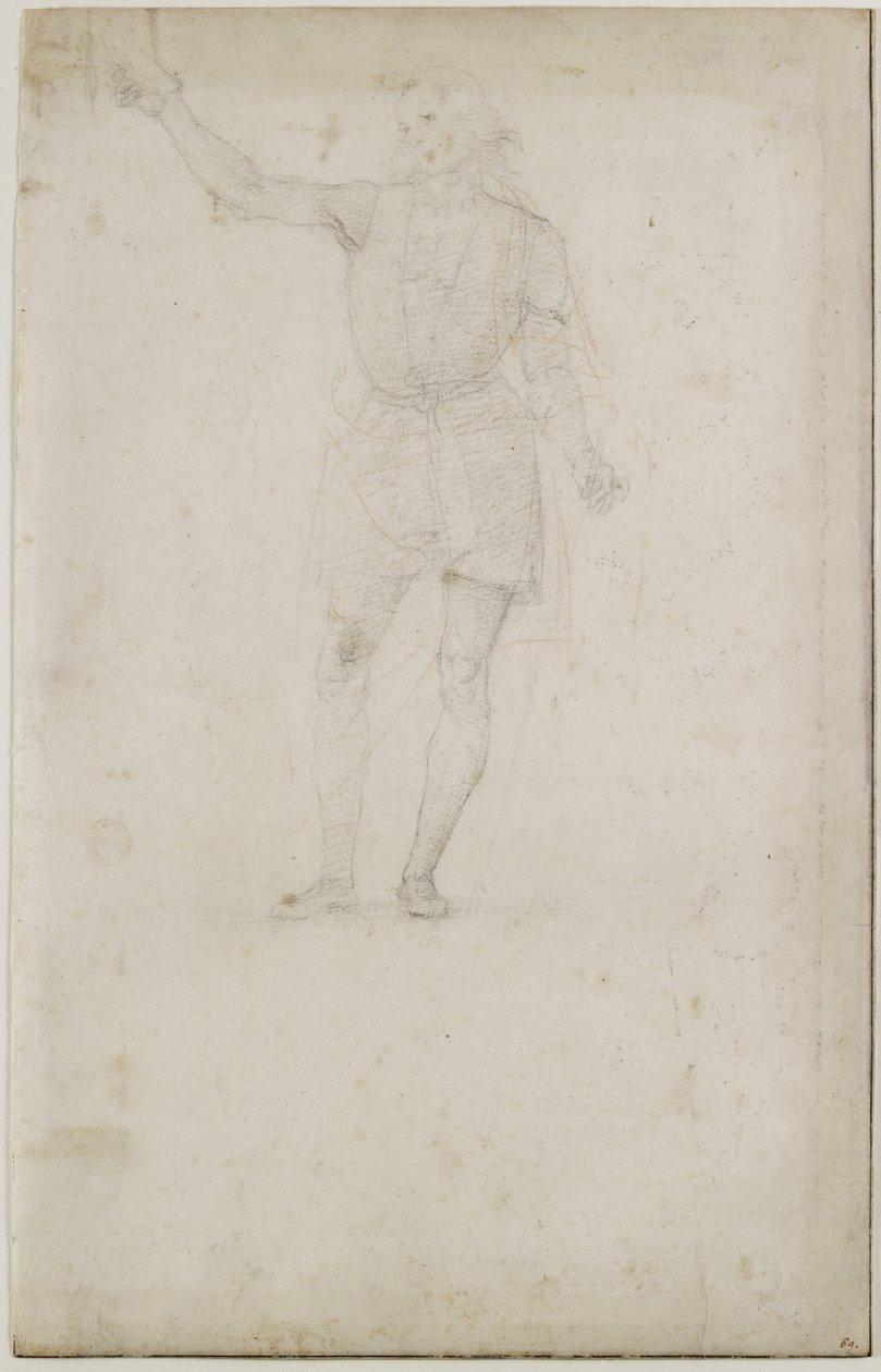 Recto: Tanulmány Keresztelő Szent János számára. Verso: An Eye, WA1846.4 alkotó: Pietro Perugino
