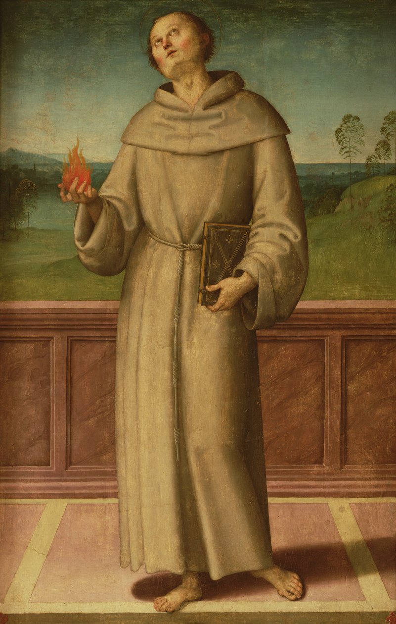 Páduai Szent Antal (tempera, vászon) alkotó: Pietro Perugino