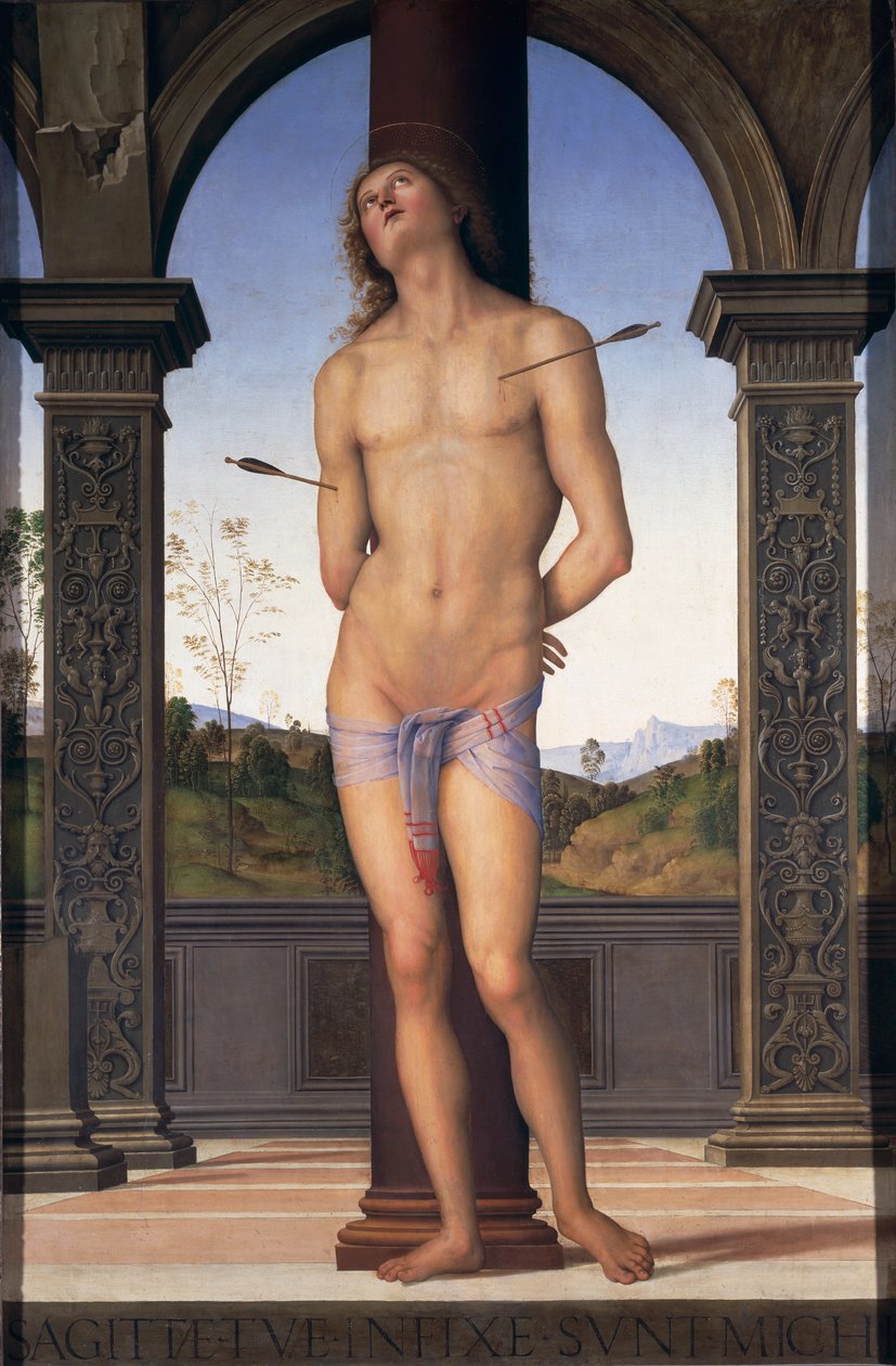 Szent Sebestyén, 1490-1500 körül alkotó: Pietro Perugino
