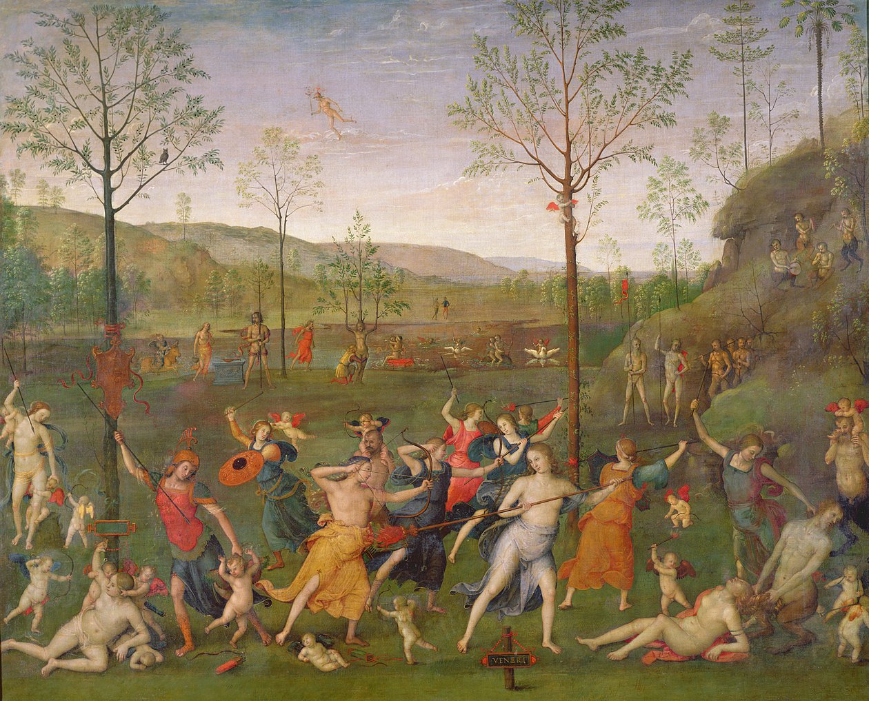 A szerelem és a szüzesség csatája, 1503 után alkotó: Pietro Perugino