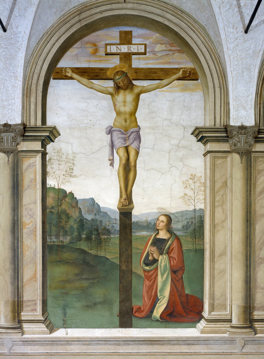 A keresztre feszítés, 1494-96 alkotó: Pietro Perugino