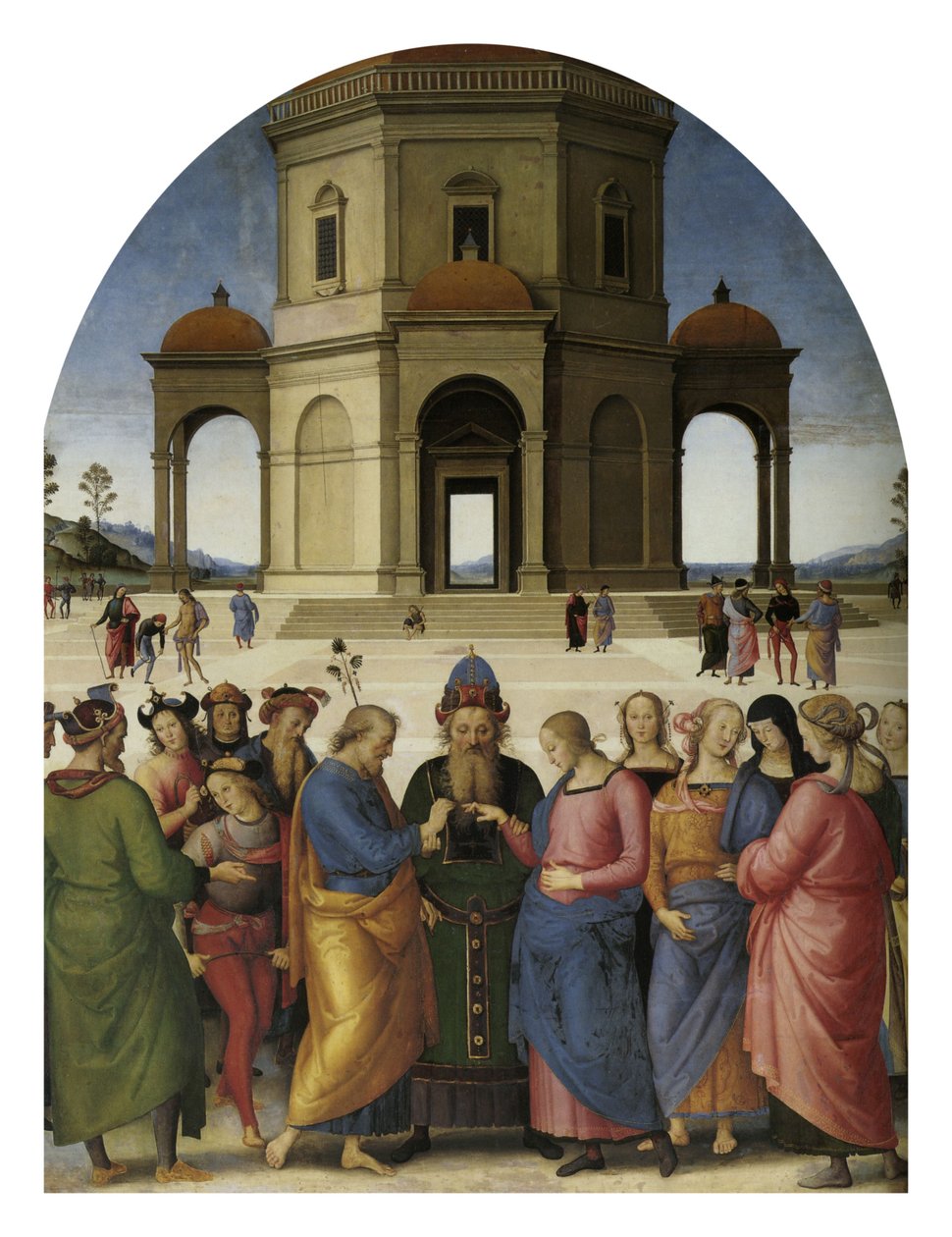A Szűz házassága alkotó: Pietro Perugino