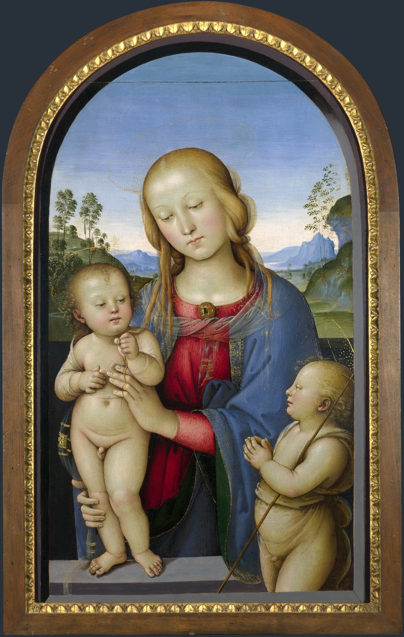 madonna Keresztelő Szent Jánossal alkotó: Pietro Perugino