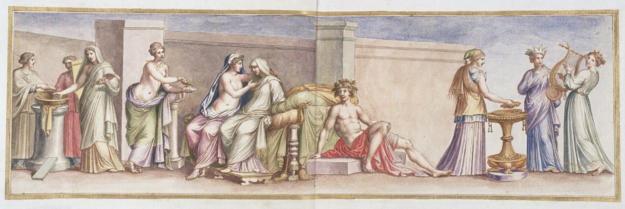 Ms Gen 1496 XLI. tábla Aldobrandini esküvő, 1674 alkotó: Pietro Santi Bartoli