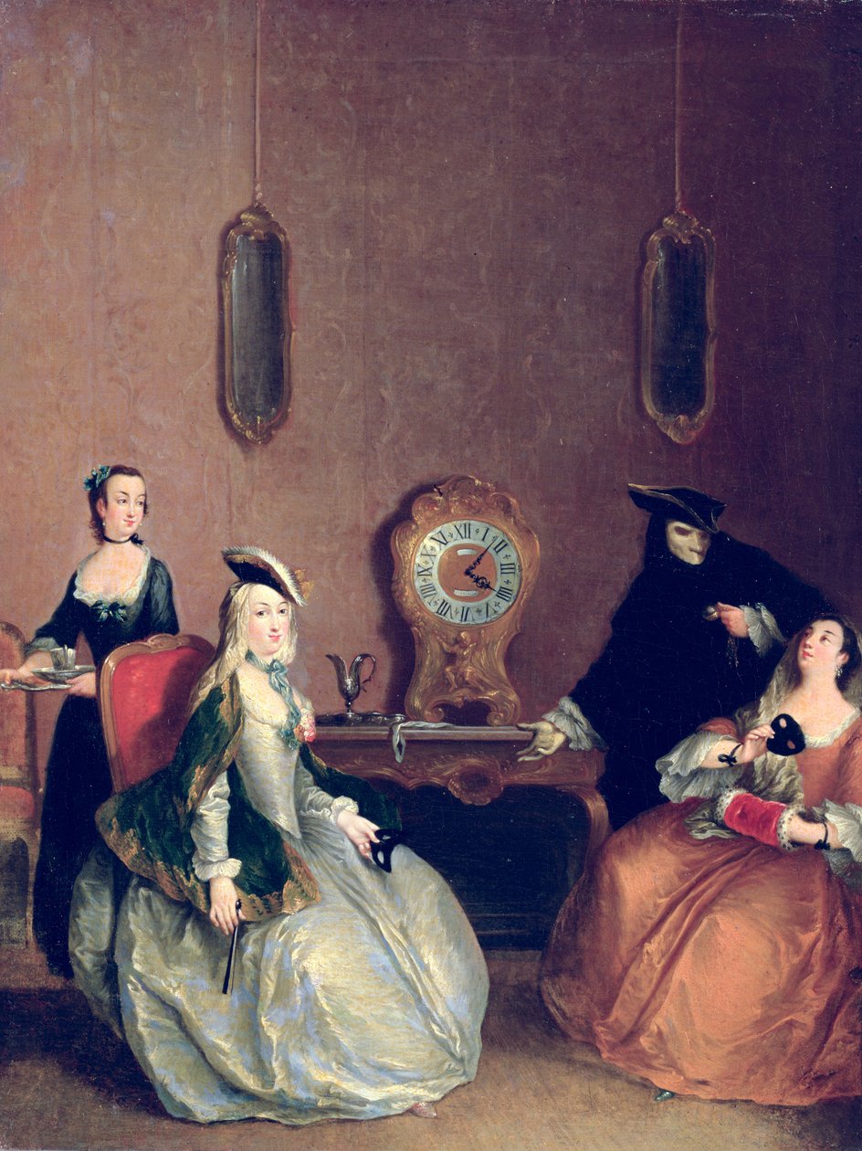 Belső jelenet - Álarcos Party alkotó: Pietro after Longhi