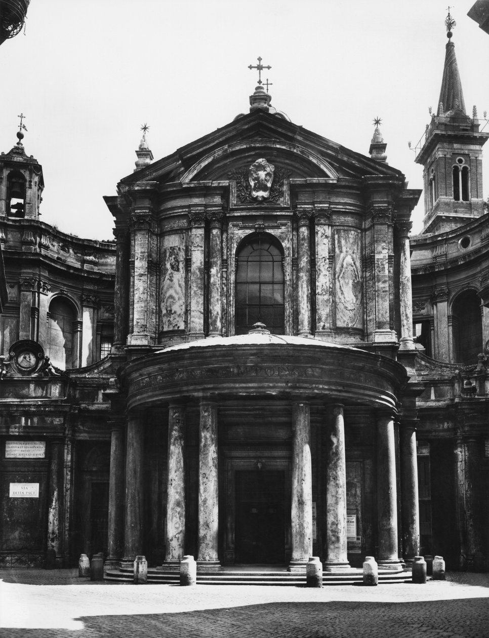 Santa Maria della Pace templom homlokzata, 1656 alkotó: Pietro da 1596 1669 Cortona