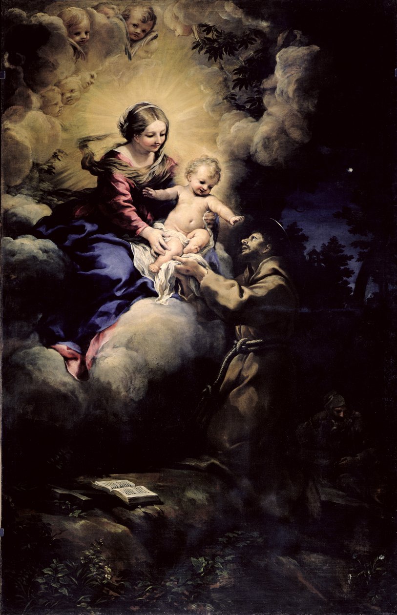 Szent Ferenc látogatása, 1641 alkotó: Pietro da Cortona