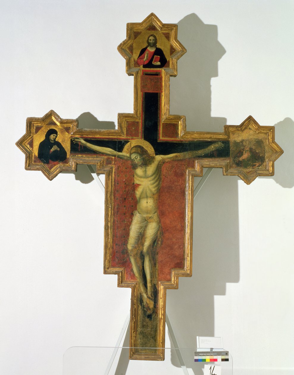 Keresztre feszítés (tempera a panelen) alkotó: Pietro da Rimini