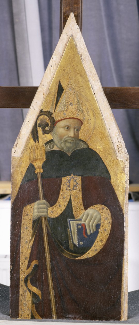 Szent Ágoston, 1440 körül (tempera nyárfán) alkotó: Pietro di Giovanni di Ambrogio Pietro di Giovanni di Ambrogio