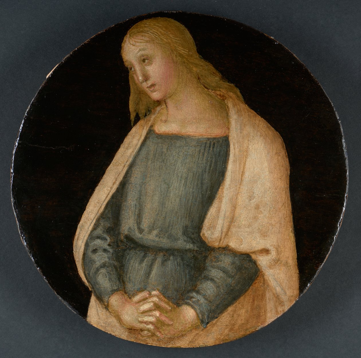 A gyászoló Szent János evangélista, 1520 körül (tempera a panelen) alkotó: Pietro Perugino