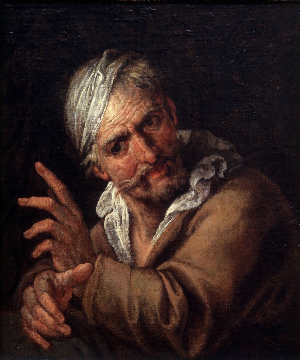 Öregember arca alkotó: Pietro  Della Vecchia