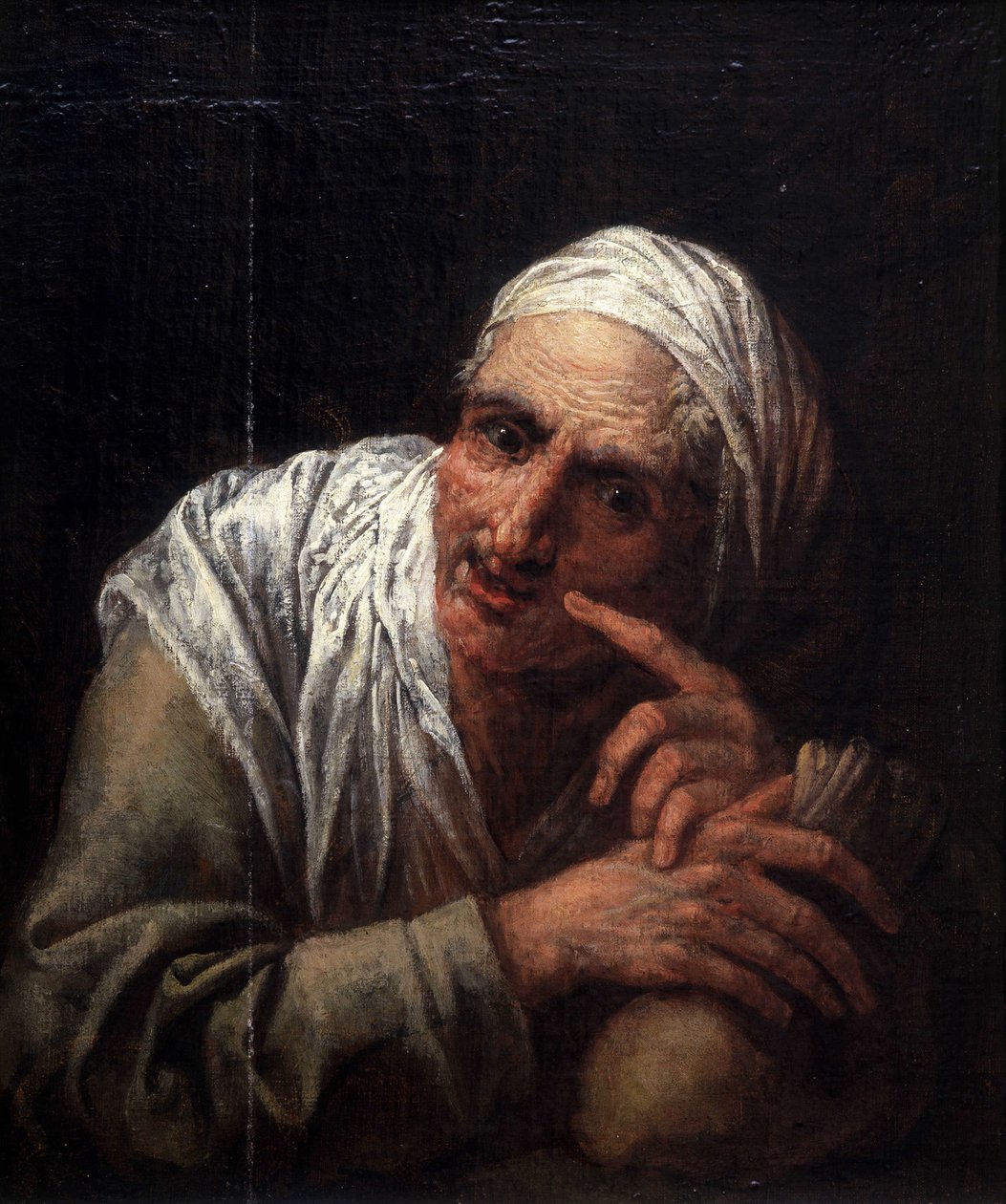 Öreg nő arca alkotó: Pietro  Della Vecchia