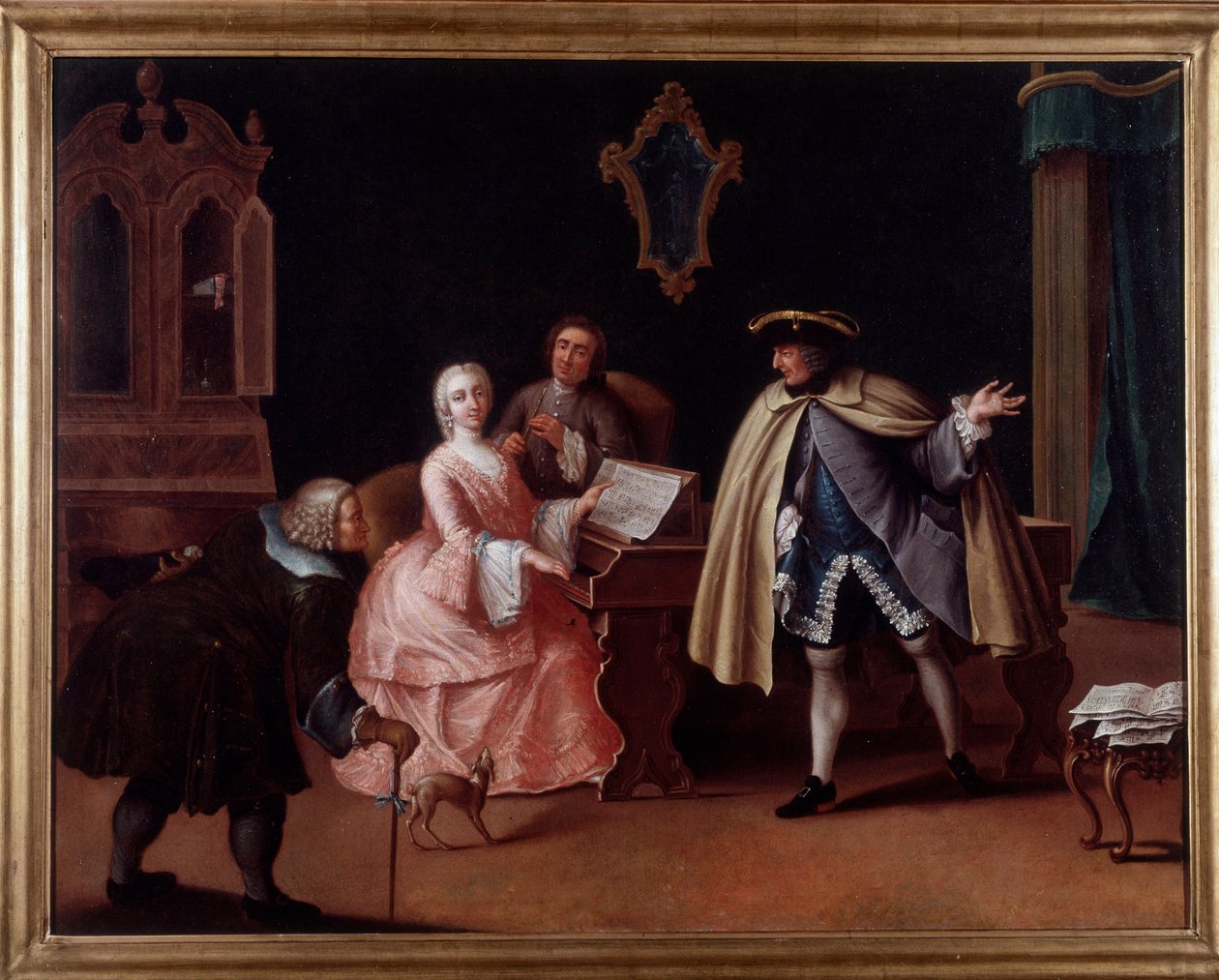 A zeneóra (Festészet alkotó: Pietro (after) Longhi