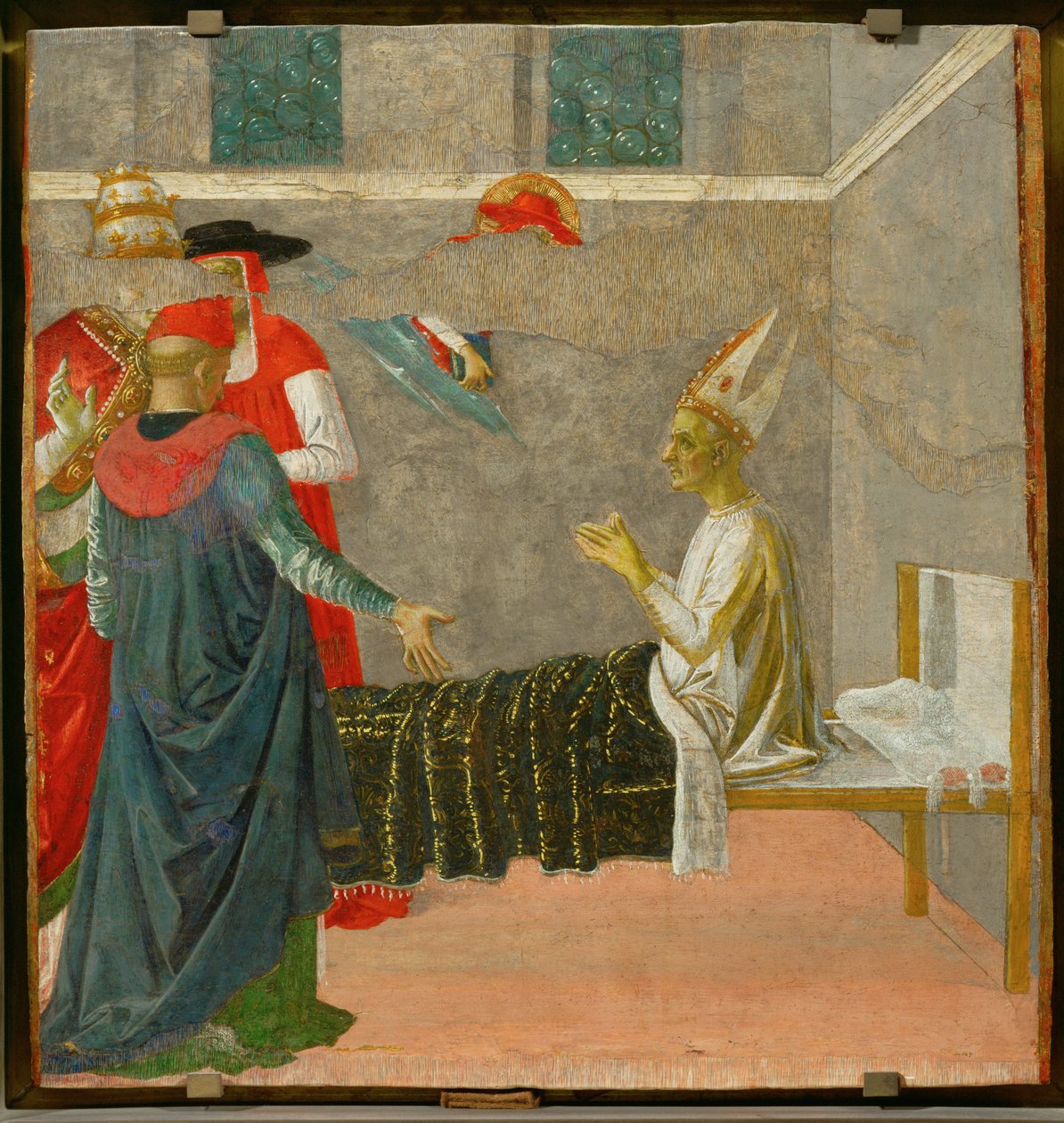 Szent Jeromos újraélesztése Andrea bíborosnak ... alkotó: Pietro (studio of) Perugino
