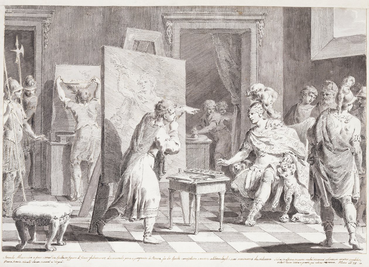 Nagy Sándor Appelles stúdiójában alkotó: Pietro Antonio Novelli