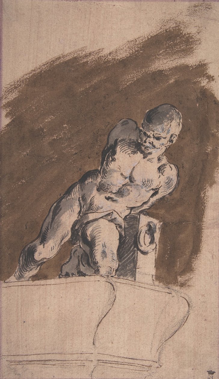 Láncos meztelen fogoly, Pietro Tacca után, 1729-1804. alkotó: Pietro Antonio Novelli