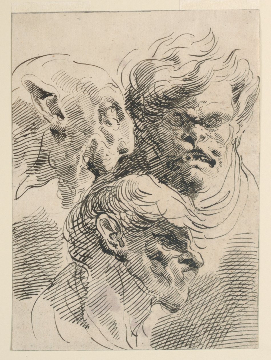 Groteszk fejek alkotó: Pietro Antonio Novelli