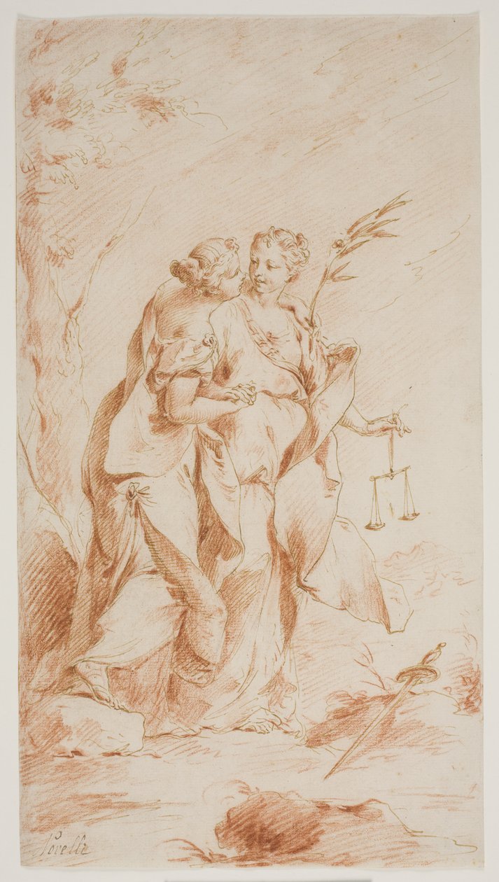 Béke és Igazságosság átölel alkotó: Pietro Antonio Novelli