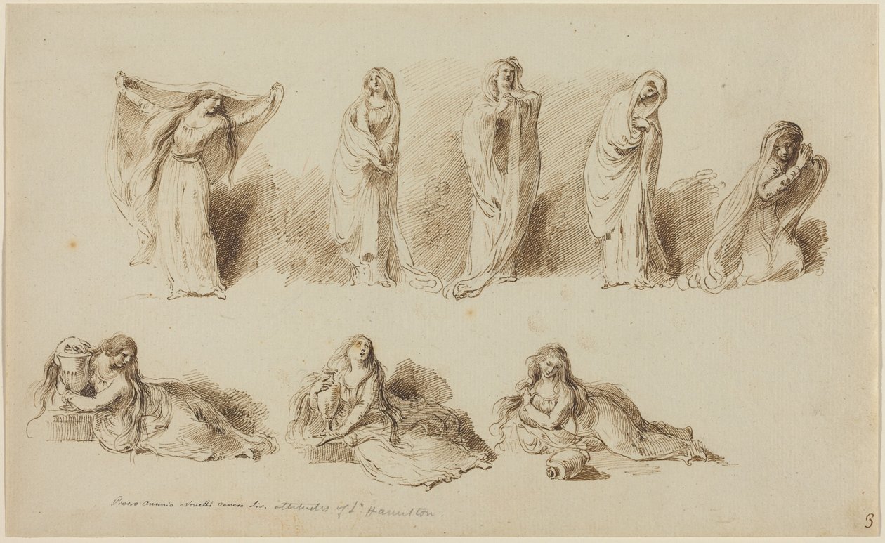 Lady Hamilton hozzáállása alkotó: Pietro Antonio Novelli