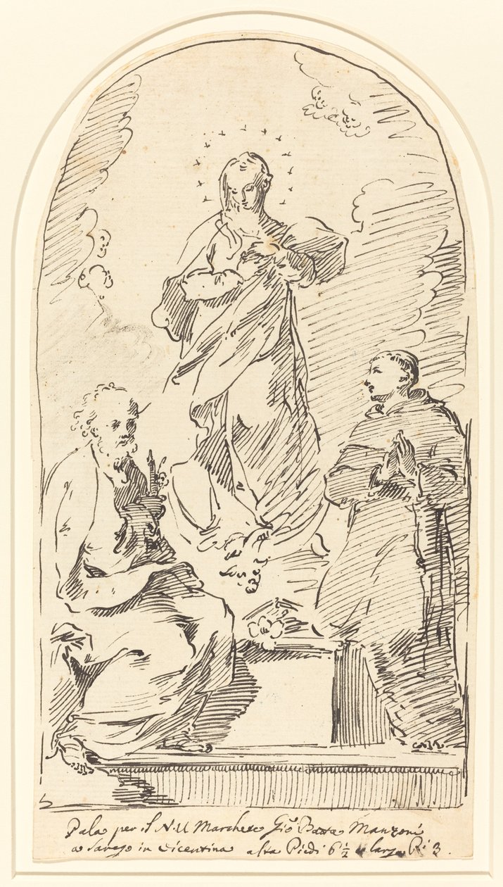 A Szeplőtelen Fogantatás alkotó: Pietro Antonio Novelli