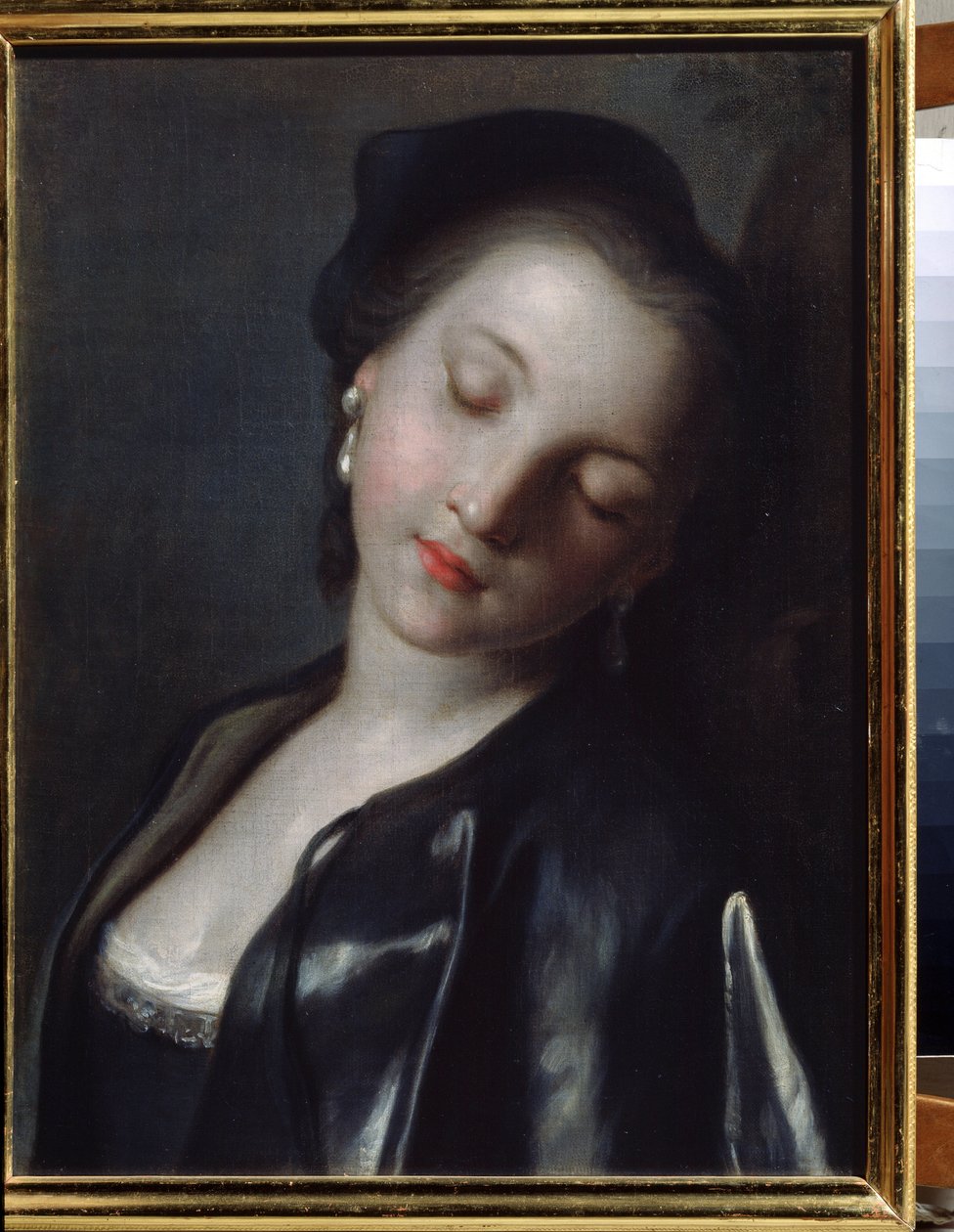 Alvó fiatal nő alkotó: Pietro Antonio Rotari