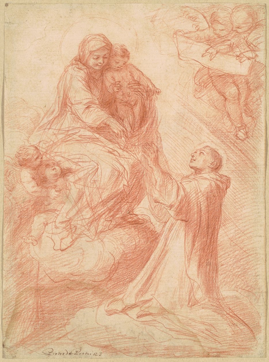 Simon Stock látomása alkotó: Pietro Antonio de Pietri